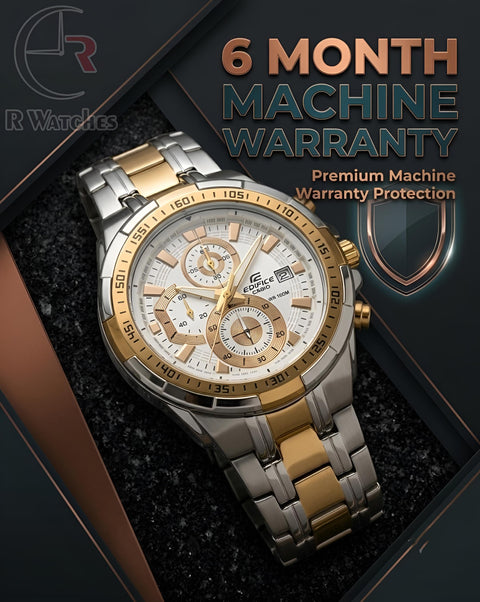 Edifice Dual White – Premium Luxury Chronograph Watch
