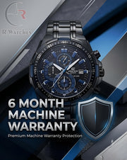 Edifice Black Blue – Premium Luxury Chronograph Watch