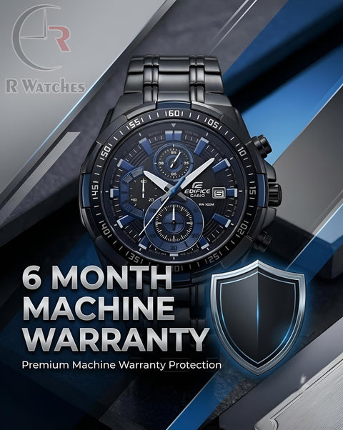 Edifice Black Blue – Premium Luxury Chronograph Watch