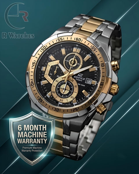 Edifice Dual Black – Premium Luxury Chronograph Watch