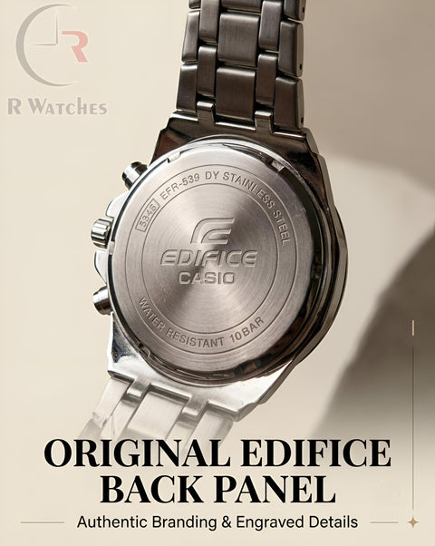 Edifice Silver Blue – Premium Luxury Chronograph Watch