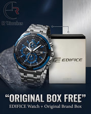 Edifice Silver Blue – Premium Luxury Chronograph Watch