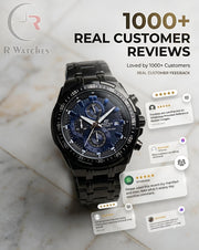 Edifice Black Blue – Premium Luxury Chronograph Watch