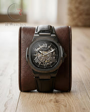 (OS) Patek Philippe Automatic Leather Full Black