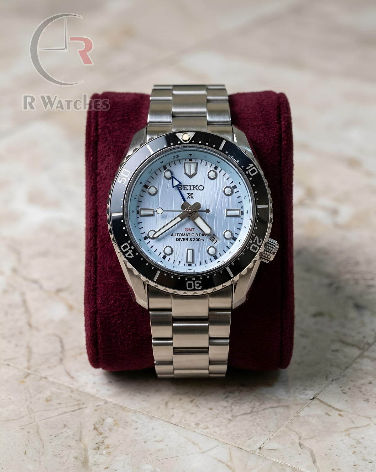 (OS2) Seiko Silver Blue Black