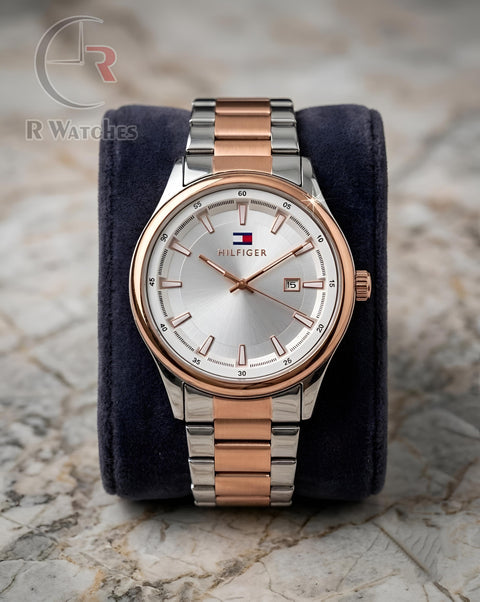 (OS) Tommy Hilfiger Rose Gold White