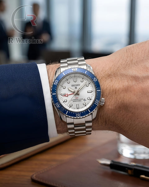 (OS) Seiko Silver Blue White