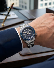 (OS) Seiko Silver Nevy Blue