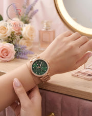 (SS) Tommy Hilfiger Girls Rose Gold Green