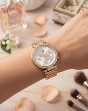 (SS) Tommy Hilfiger Girls Rose Gold White