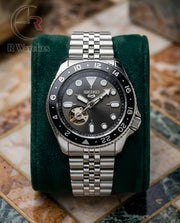 (OS) Seiko Automatic Silver Black