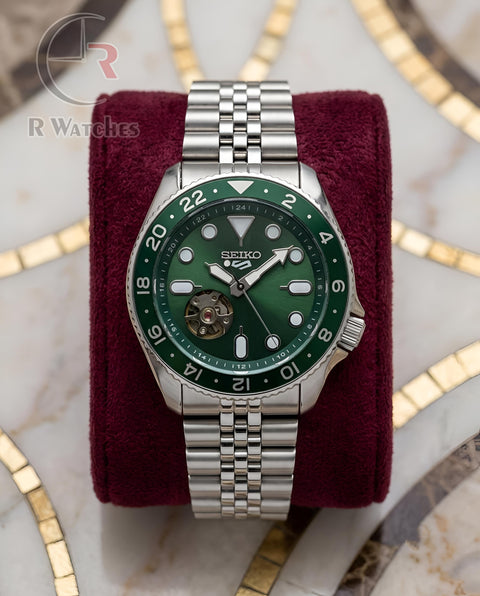 (OS) Seiko Automatic Silver Green