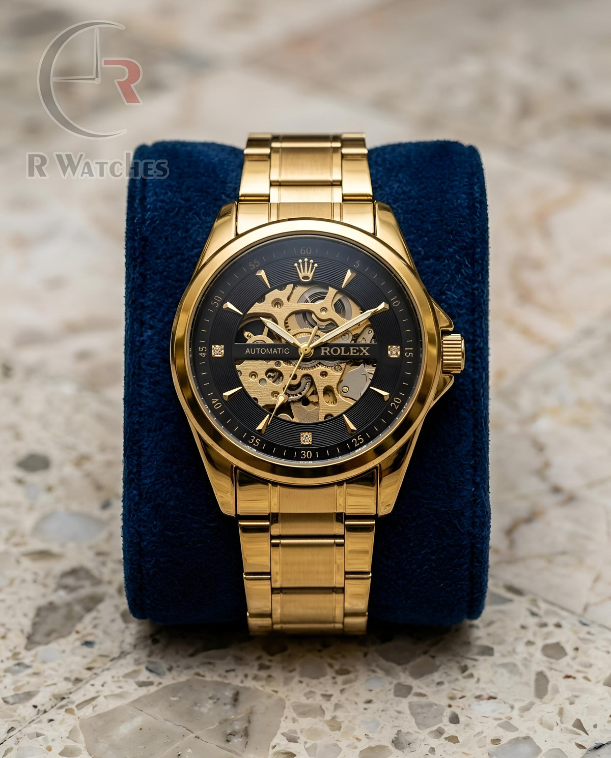 (OS) Rolex Automatic Gold Black