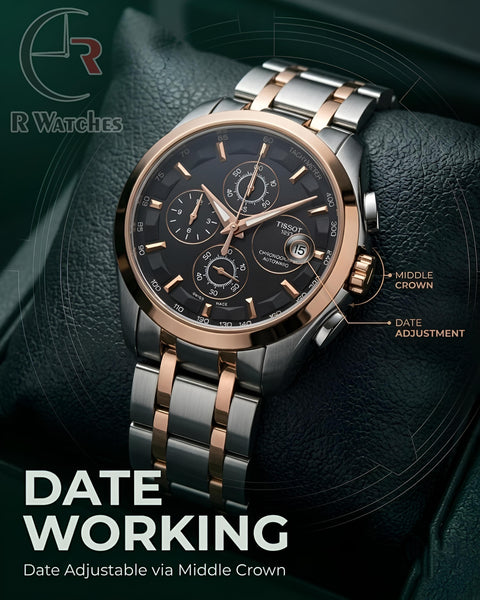 Tissot Dual Tone Black – Premium Luxury Chronograph Watch