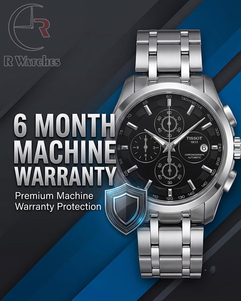 Tissot Silver Black – Premium Luxury Chronograph Watch