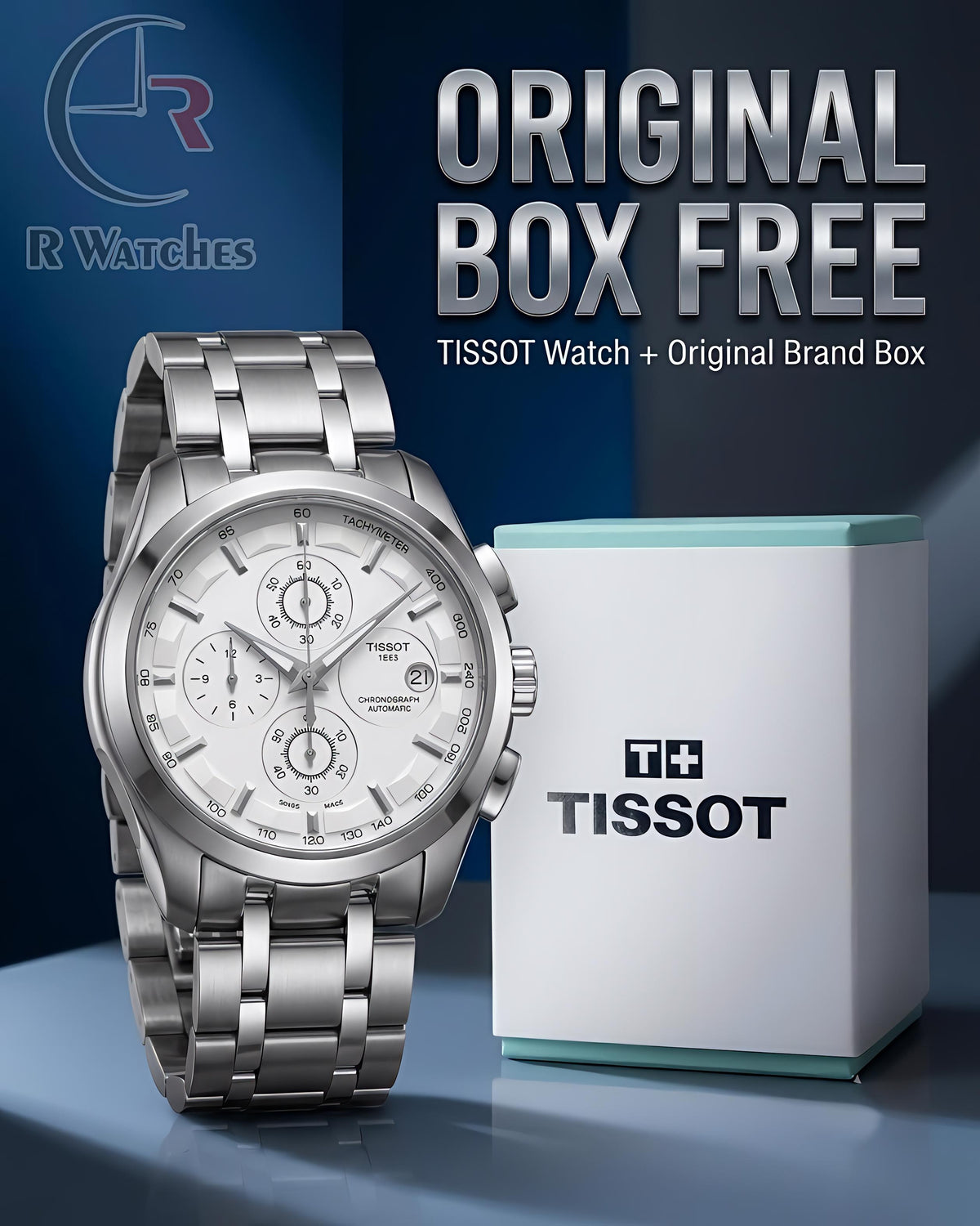 Tissot Silver White – Premium Luxury Chronograph Watch