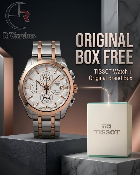 Tissot Dual Tone White – Premium Luxury Chronograph Watch