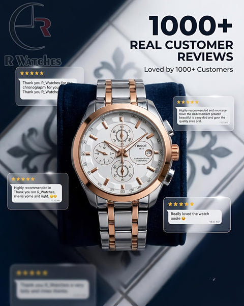 Tissot Dual Tone White – Premium Luxury Chronograph Watch