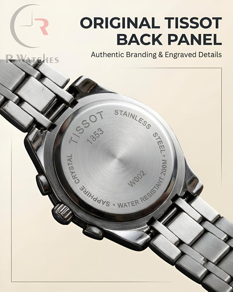 Tissot Silver Black – Premium Luxury Chronograph Watch