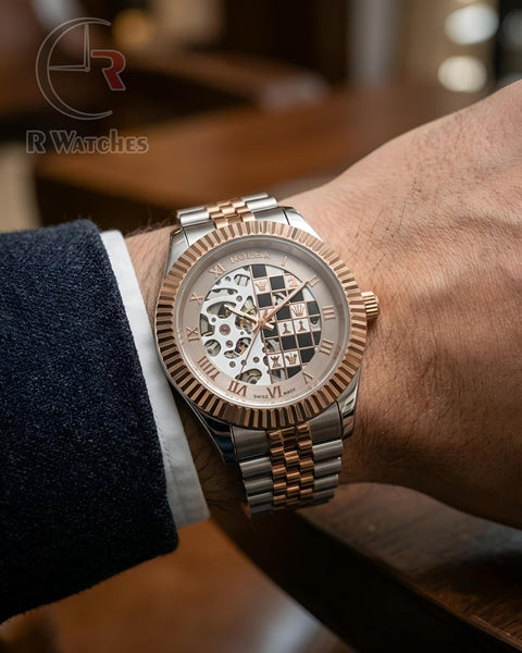 (OS) Rolex Automatic Chess Rose Gold