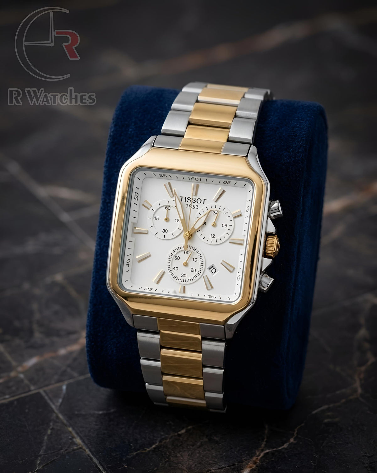(OS) Tissot Square Dual Tone White