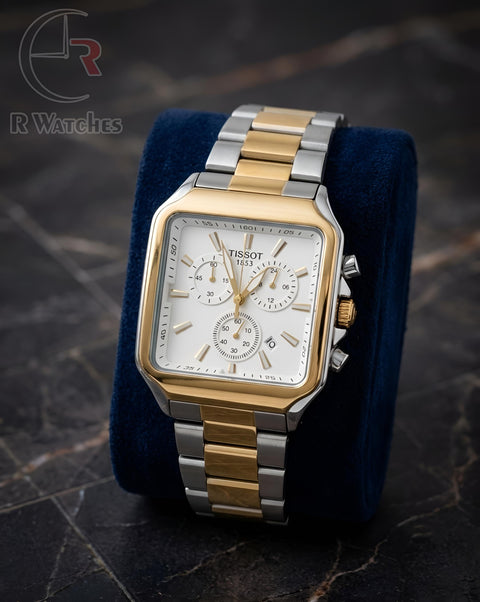 (OS) Tissot Square Dual Tone White
