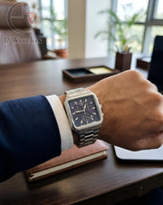(OS) Tissot Square Silver Nevy Blue