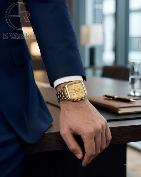 (OS) Tissot Square Full Gold
