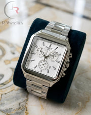 (OS2) Tissot Squre Silver White