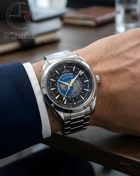 (OS2) Omega World Silver Black