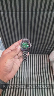 (OS)🖤⭐ Patek philip silver green (PPP19)
