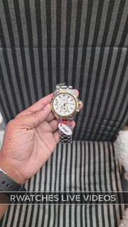 (OS)🖤⭐ Casio Edifice heavy dual tone White (CSP24)