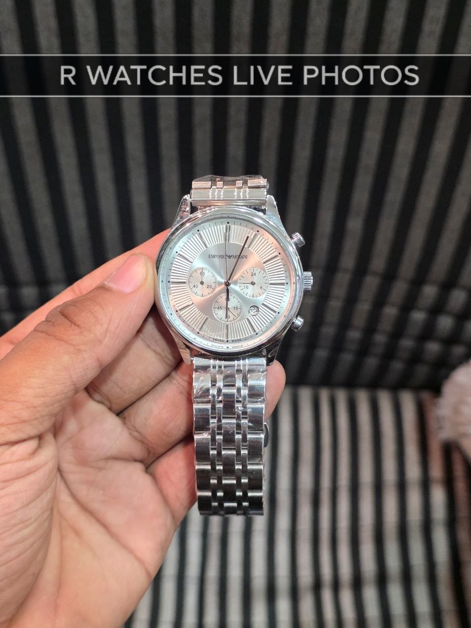 (OS)🖤⬆️⭐ Emperio Armani Silver White (EAP34)