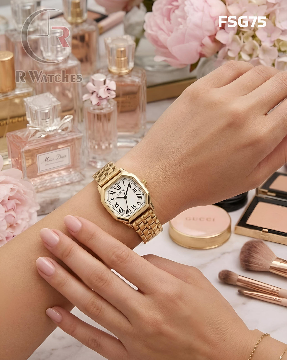 (SS)🖤 Fossil Girls Roman Gold White (FSG75)