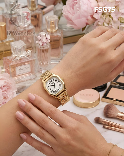 (SS)🖤 Fossil Girls Roman Gold White (FSG75)