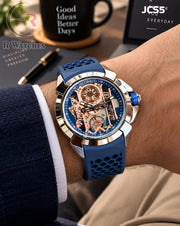 (SS)🖤⬆️ Jacob&Co Silicon Blue Silver (JCS5)
