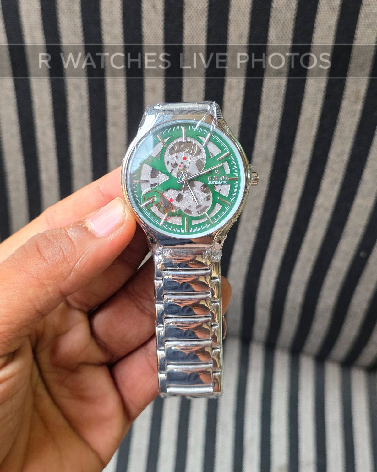 (OS)📷⭐ Rado Automatic Green Silver (RDAM1)