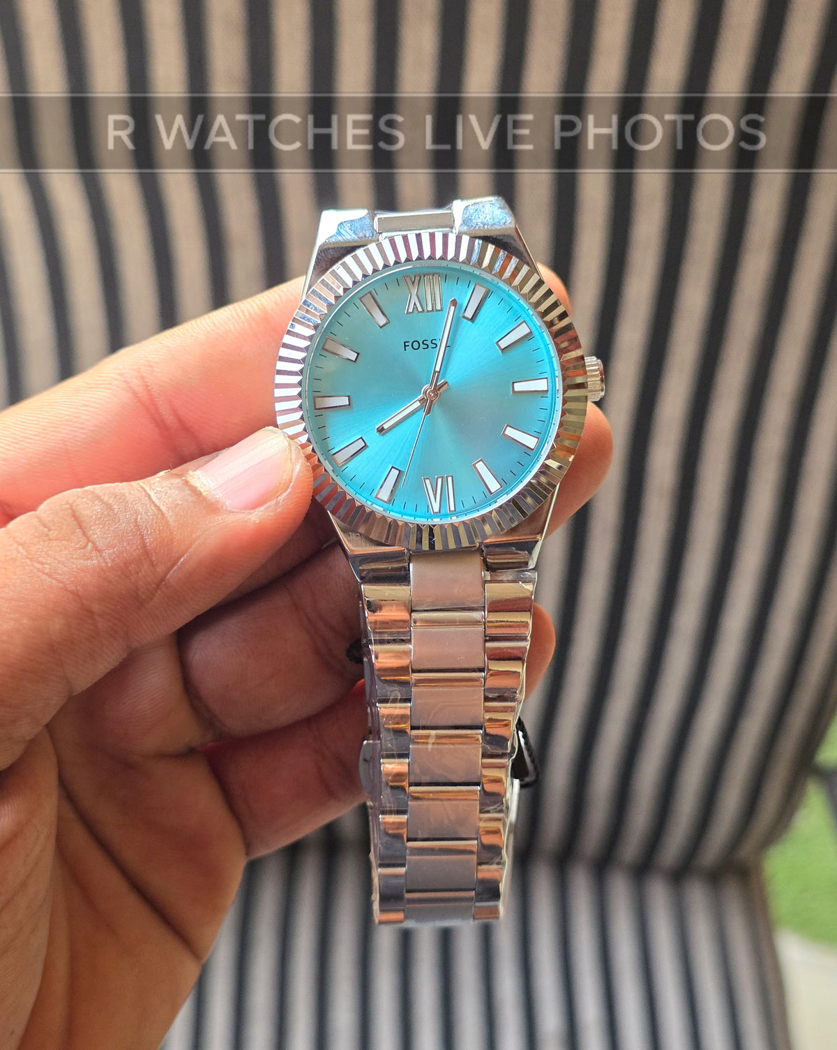 (SS)🖤⬆️⭐ Fossil Silver Tiffany Blue (FSP11)