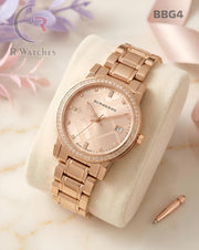 (OS)🖤⭐ Burberry girls rose gold pink (BBG4)