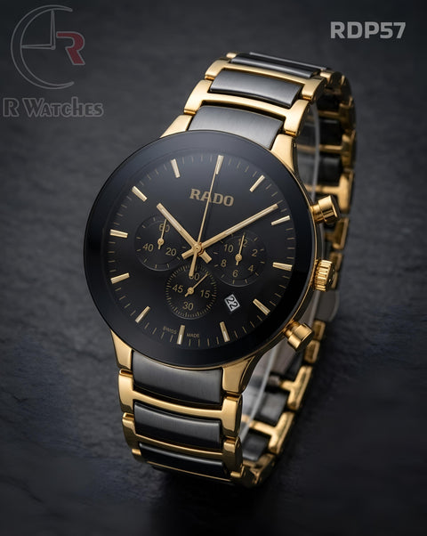 (OS2)🖤⭐ Rado Ceramic Gold Black (RDP57)