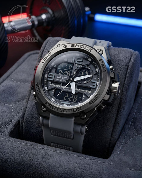 (OS)🖤⬆️ G-Shock New Black Grey (GSST22)