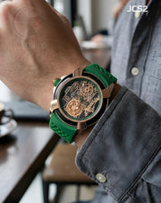 (OS)🖤⬆️ Jacob CR 7 Silicon Green Rose Gold (JCS2)
