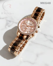 (OS)🖤⬆️ MK Girls Dual Tone Pink Dial (MKG48)