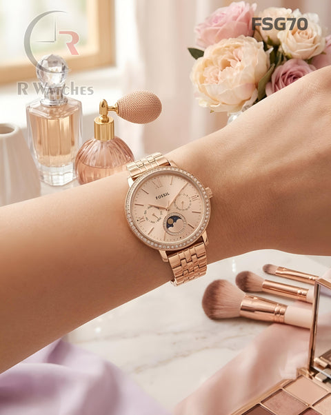 (OS)🖤⬆️ Fossil Girls Diamond Full Rose Gold (FSG70)
