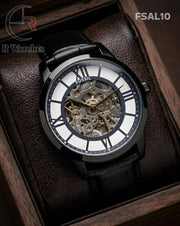 (OS)🖤⭐ Fossil Automatic Leather Black (FSAL10)