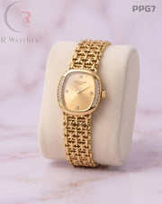 (OS)🖤⭐ Patek Philippe Girls Diamond Full Gold (PPG7)