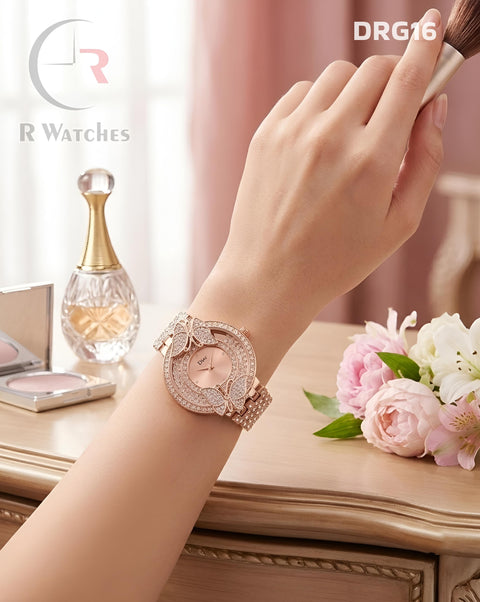 (SS)🖤⬆️⭐ Dior Girls Diamond Full Rose Gold (DRG16)