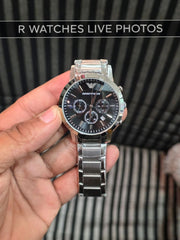 (OS4)🖤⬆️⭐ Armani metal silver black (EAP5)
