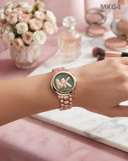 (SS)🖤⬆️⭐ MK Girls Rose Gold Green (MKG4)