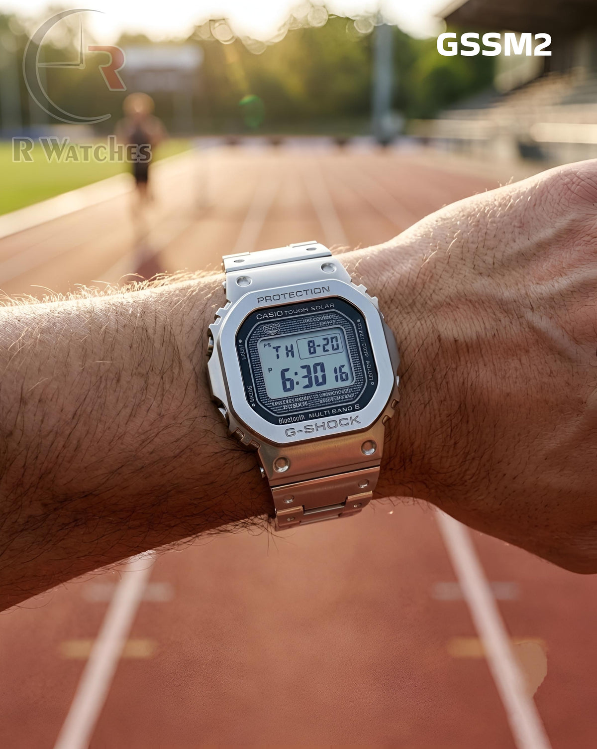 (OS8)🖤⬆️🔁⭐ G-Shock vintage Silver (GSSM2)